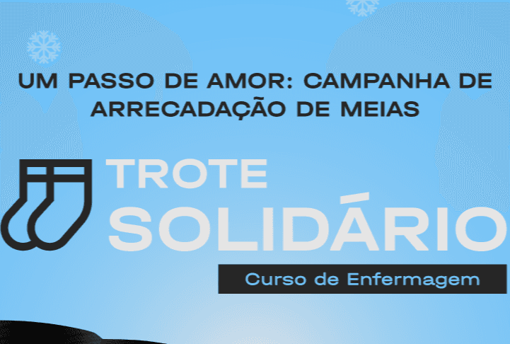 Um Passo de Amor: curso de Enfermagem lança campanha de arrecadação de meias
