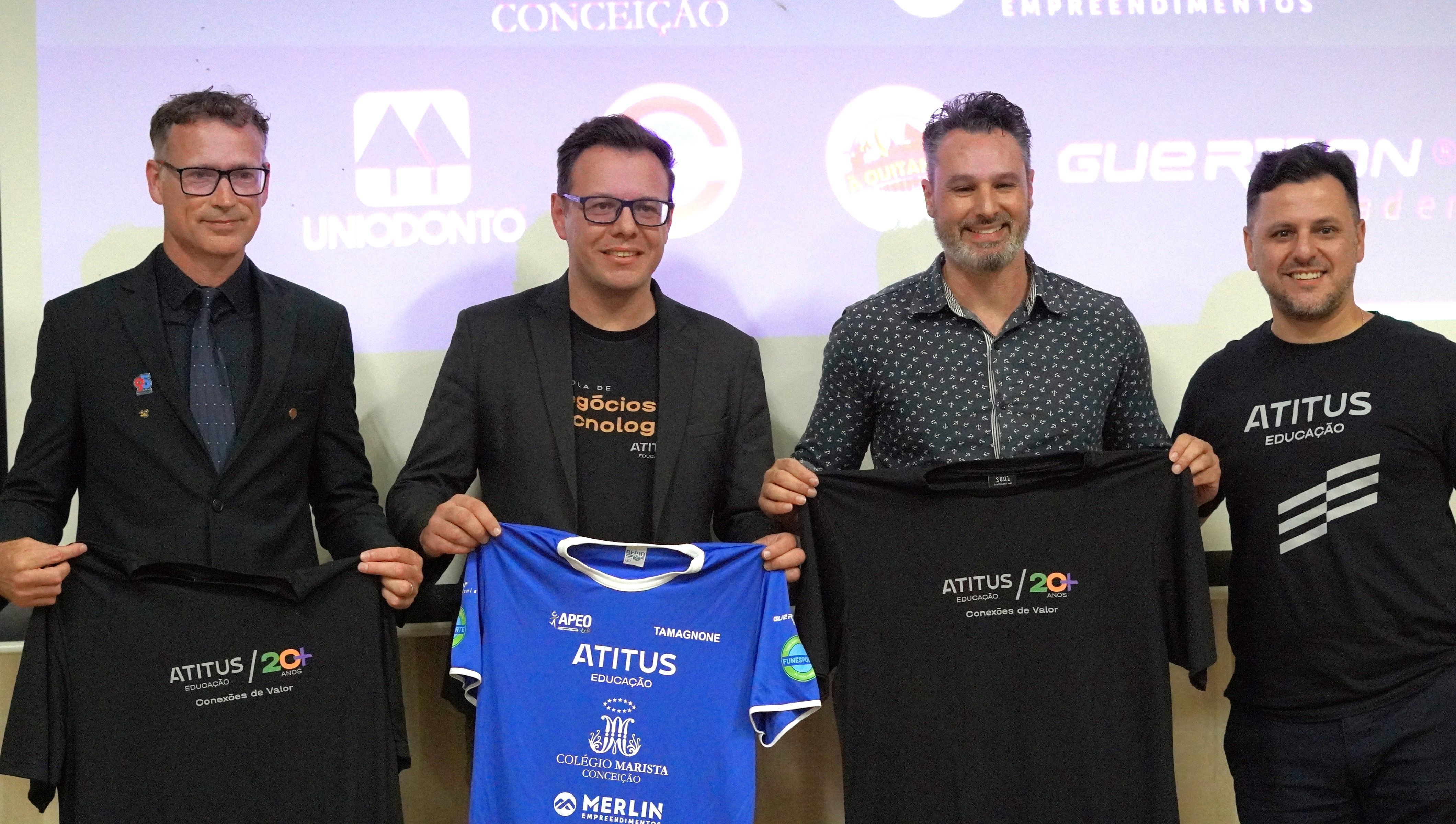 APEO lança time de vôlei masculino com apoio da Atitus Educação