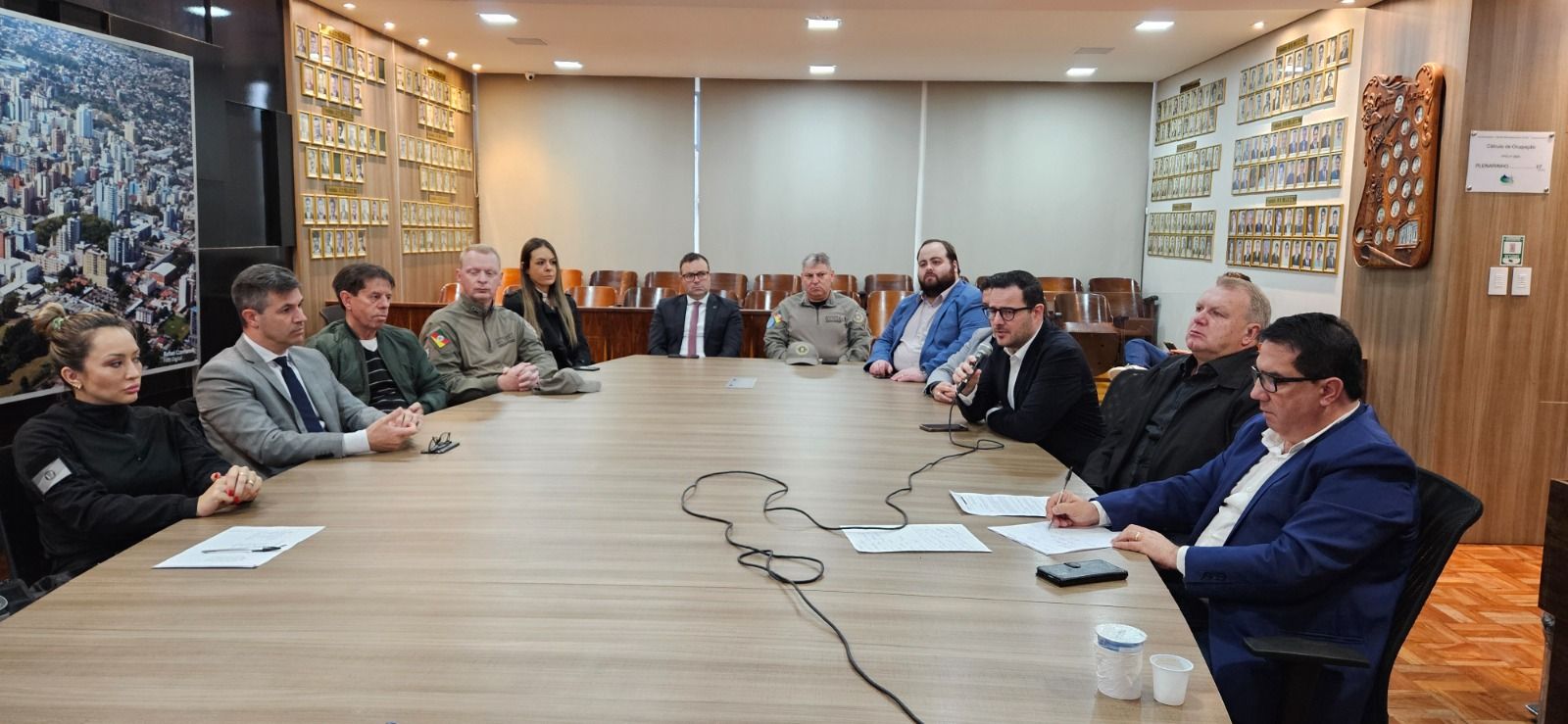 Reunião na Câmara com participação da Atitus discute sistema prisional em Passo Fundo