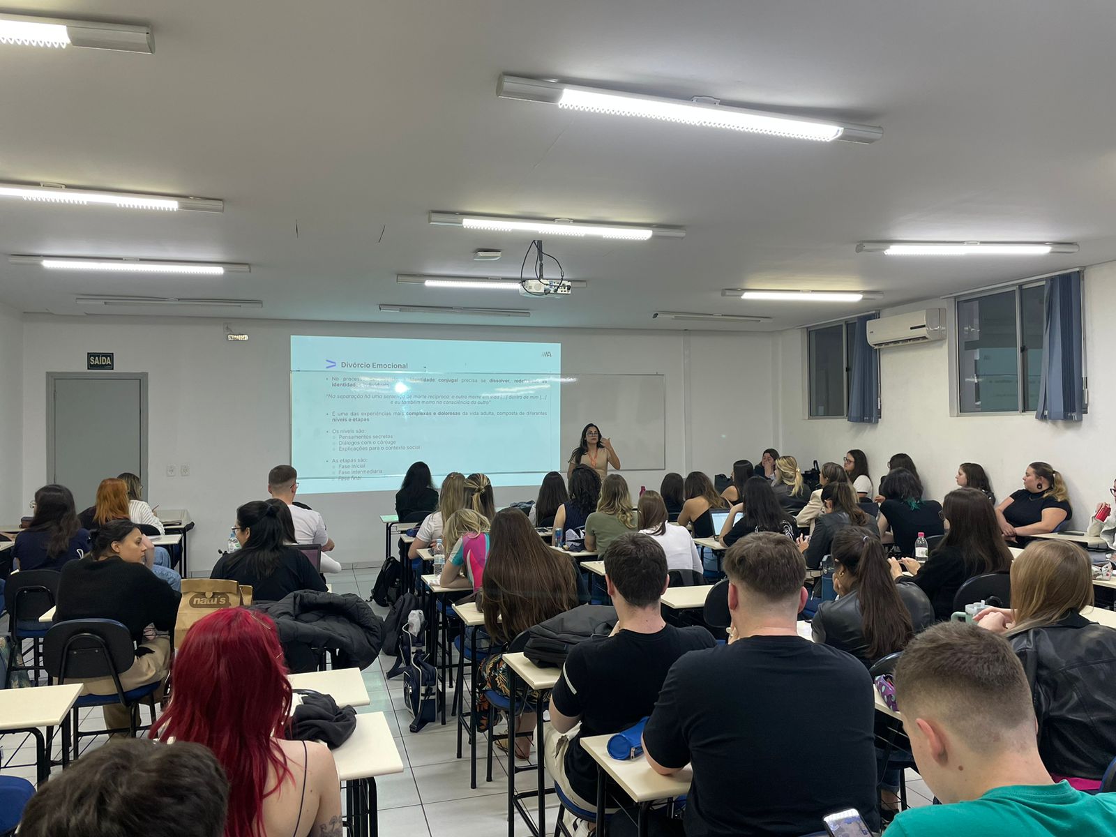 Direito e Psicologia realizam aula conjunta sobre separações