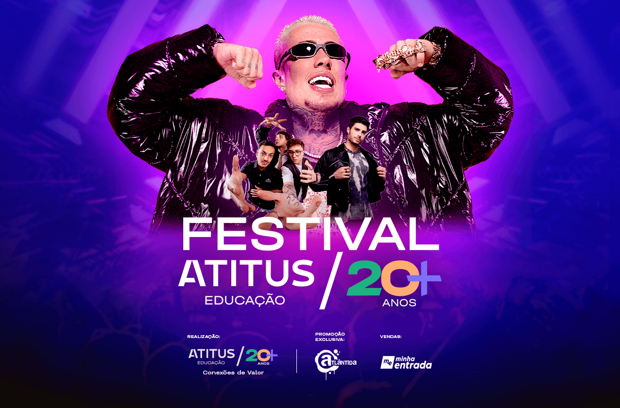 Atitus promove Festival 20+ com atrações como MC Daniel, Ariel B e Syon Trio